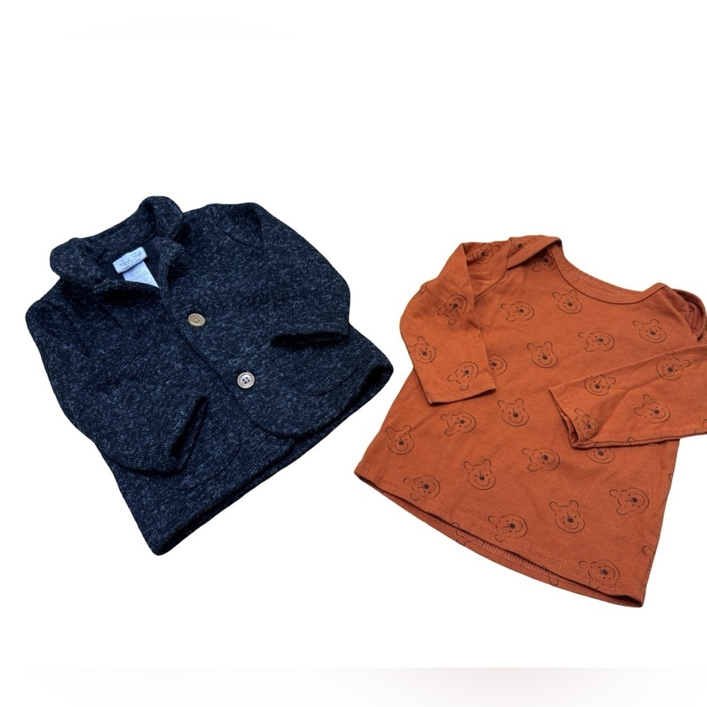 Disney Baby Winnie the Pooh Shirt and Rene Rofe Baby Black Jacket